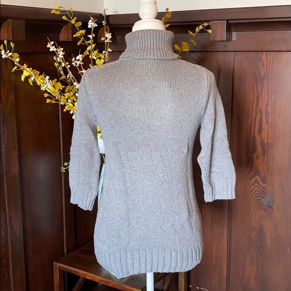 J. Crew Knit Turtle Neck with 3/4 sleeves - Picture 3 of 4